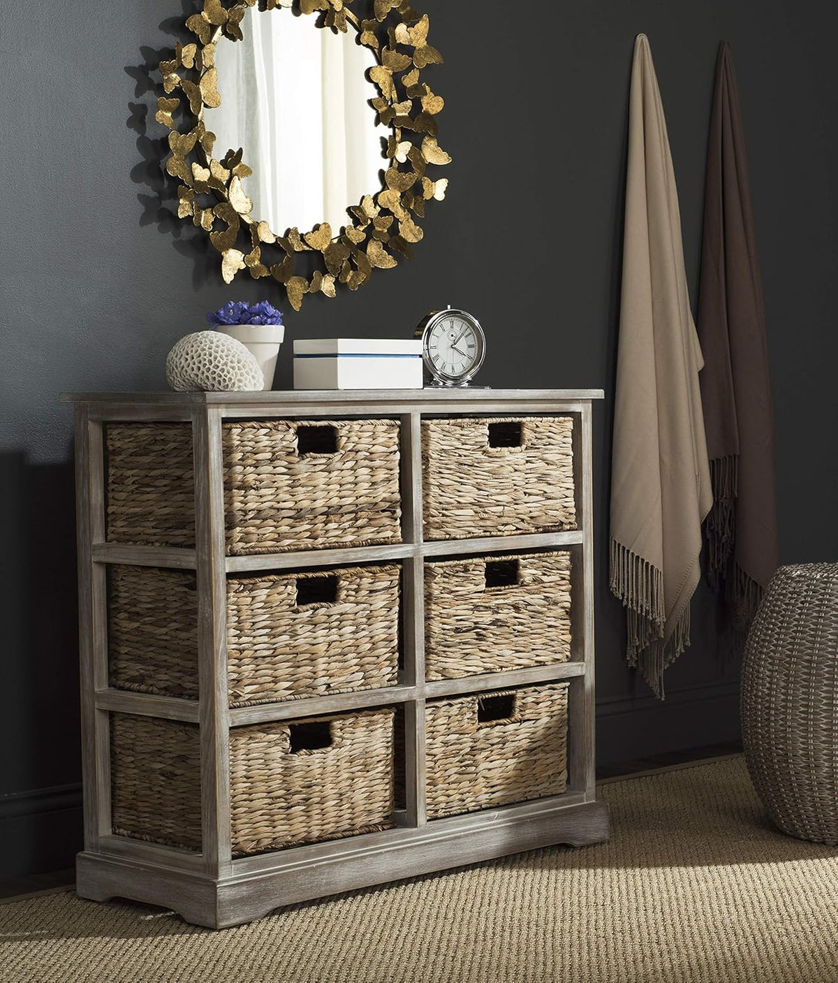 Wicker Basket Storage Chest R599