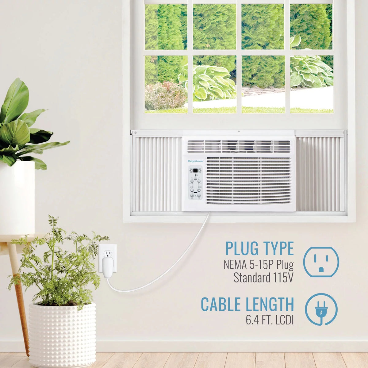 5,000 BTU Window Air Conditioner with Remote, White Z46872