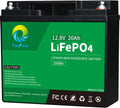 12V 20Ah LiFePO4 Lithium Iron Phosphate Battery with Built-in BMS C8444