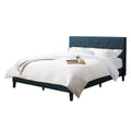 Button-Tufted Fabric Queen Bed W78828