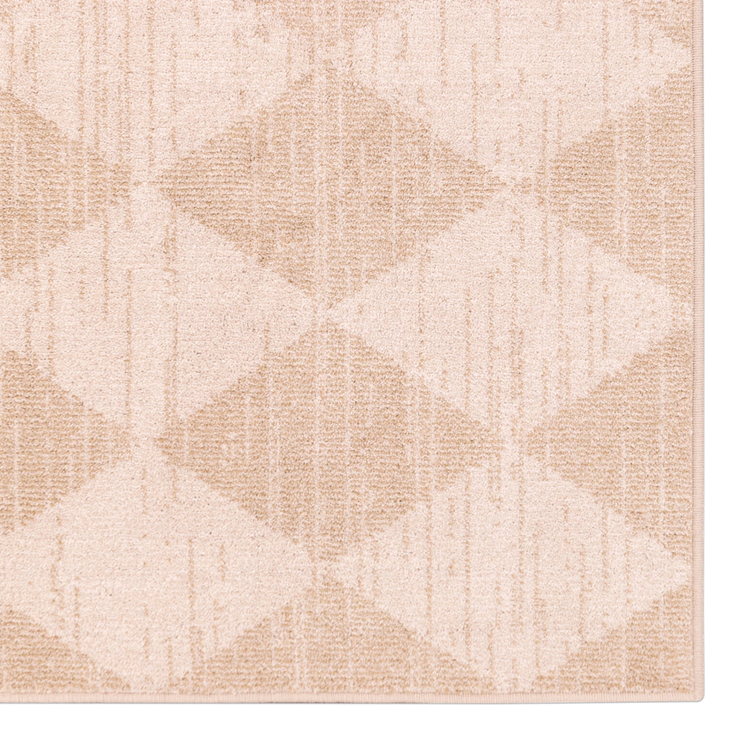 Beige Geometric Area Rug S344341