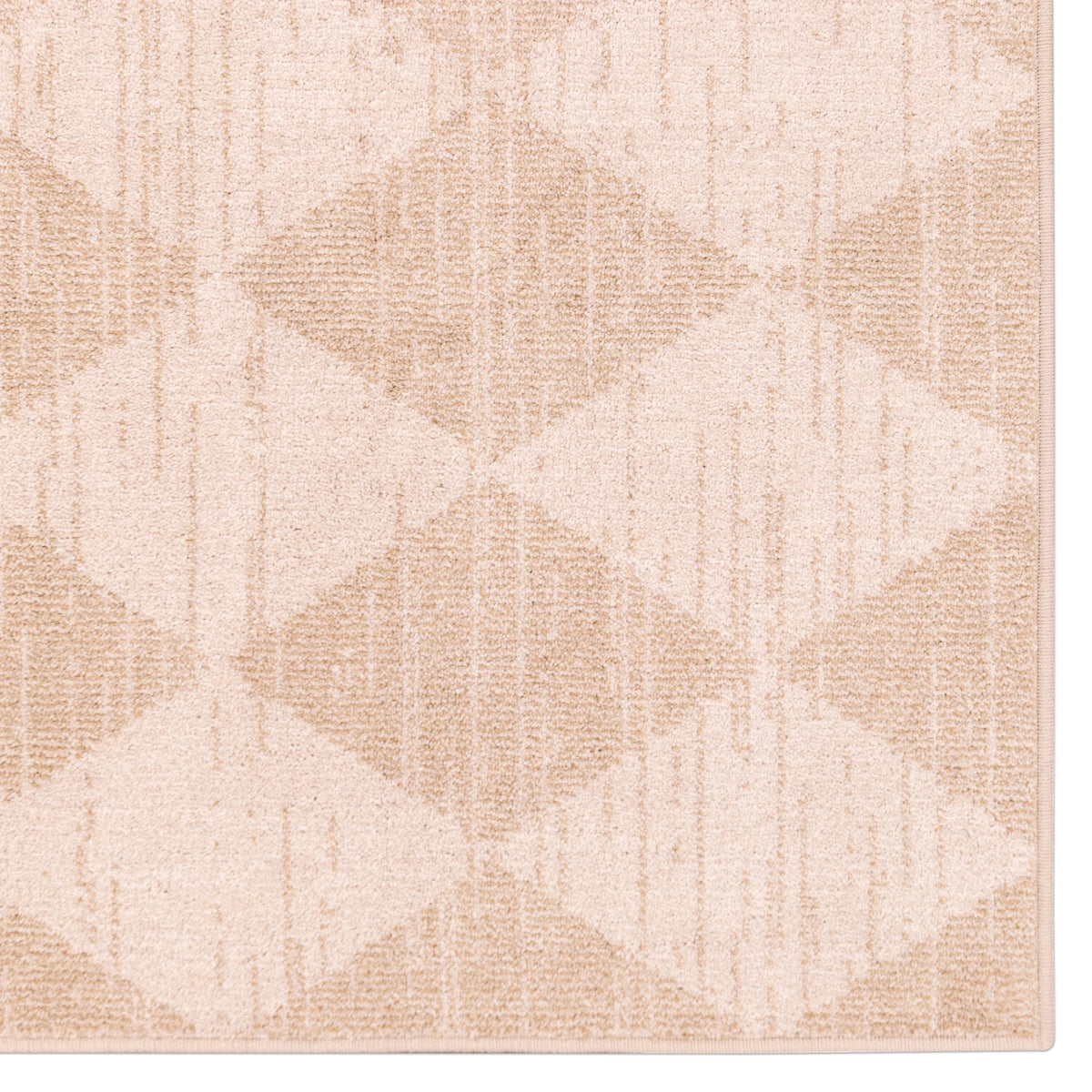 Beige Geometric Area Rug S344341