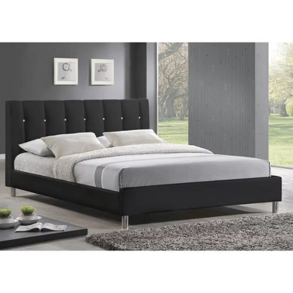 White Upholstered Full Bed H919