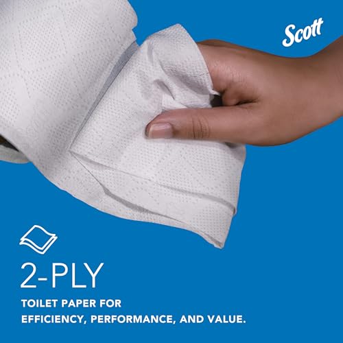 100% Recycled Fiber 2-Ply White Toilet Paper O695135