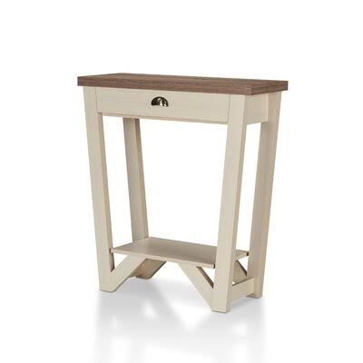 White Transitional Console Table U23157