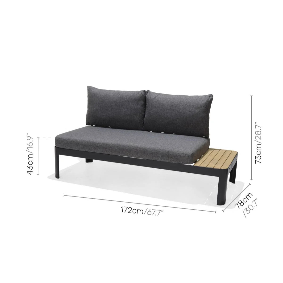 Outdoor Patio Sofa with Cushions E4757