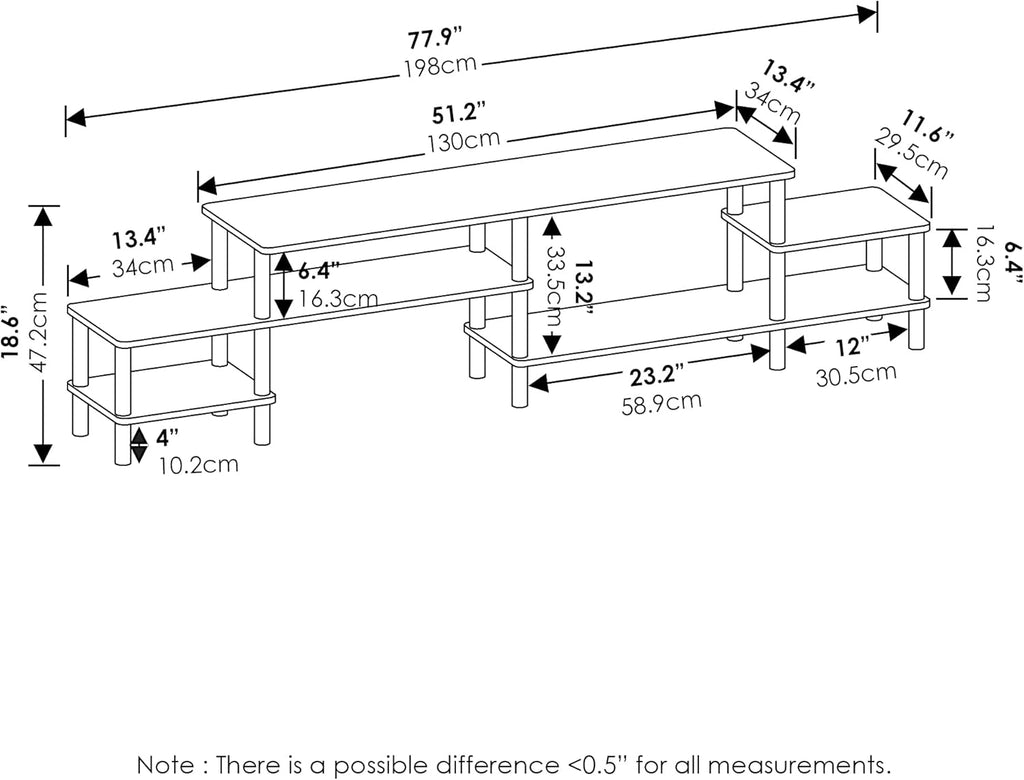 French Oak Entertainment Center for TV up to 58 Inch S663700