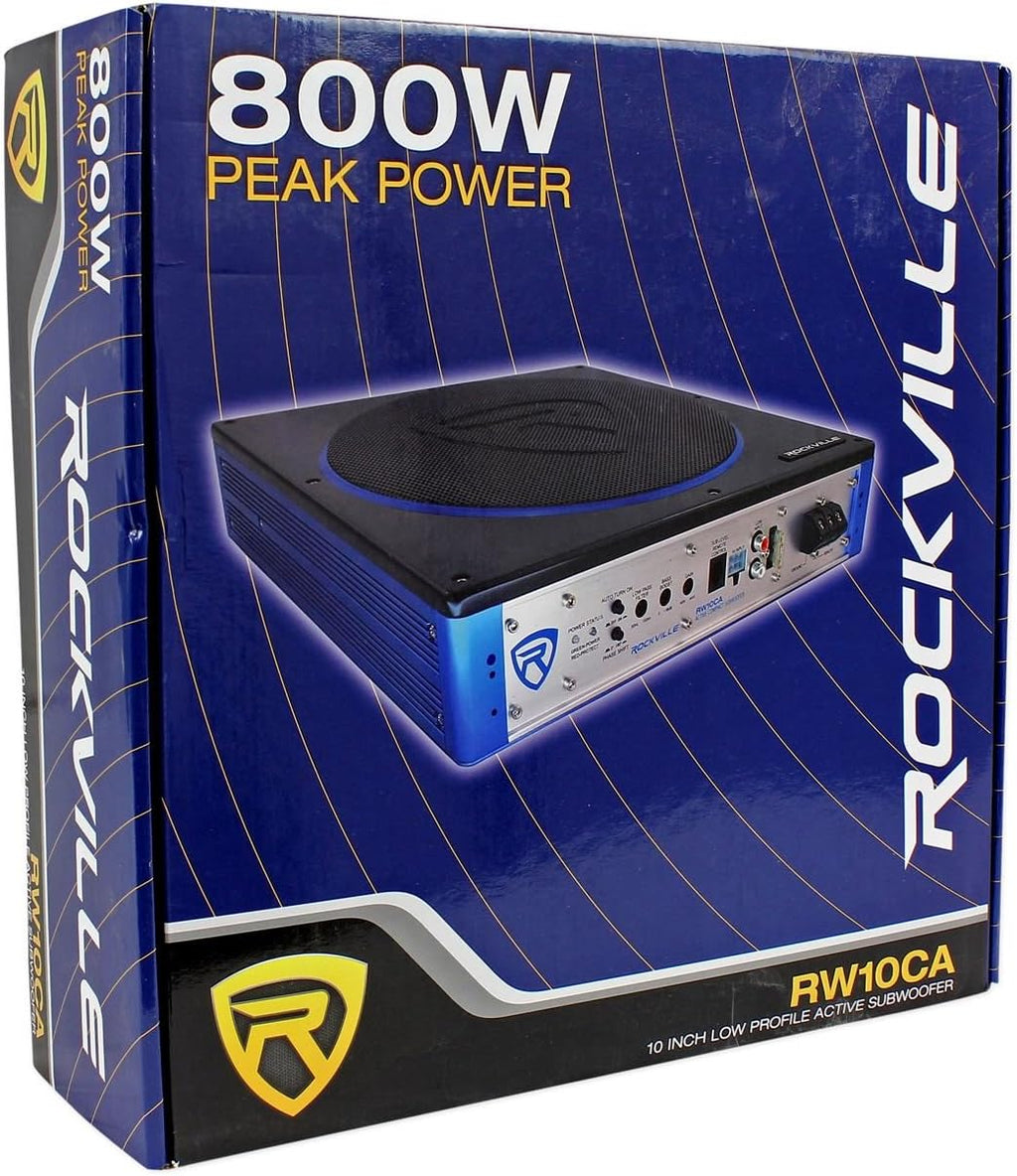 10 800 Watt Slim Powered Car Subwoofer G627