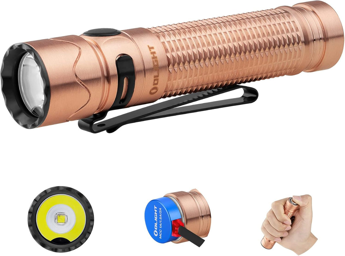 1750 Lumens Rechargeable Tactical Flashlight with Dual Switch and Proximity Sensor Z9719