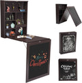 Wall Mounted Desk Fold Down Table Craft Cabinet with Storage Shelves V875287