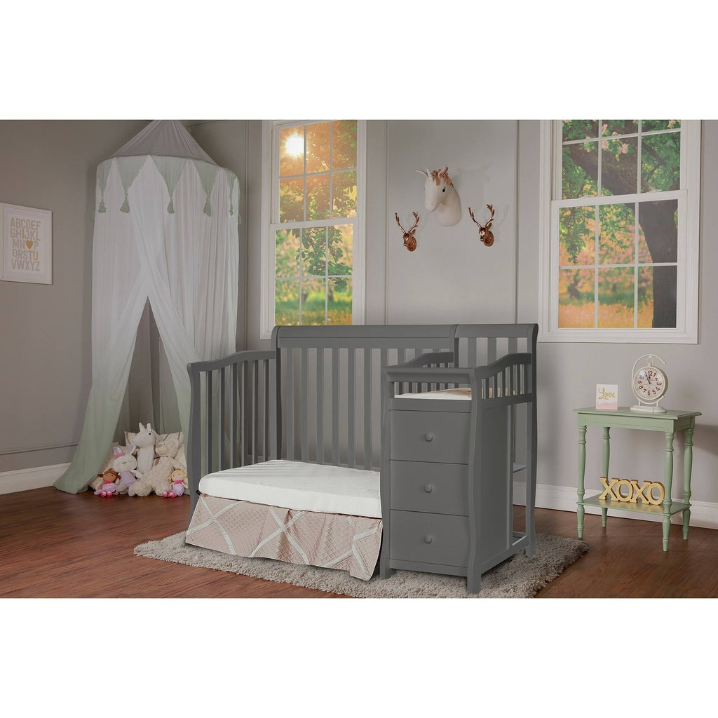 4-in-1 Mini Convertible Crib and Changer L7335