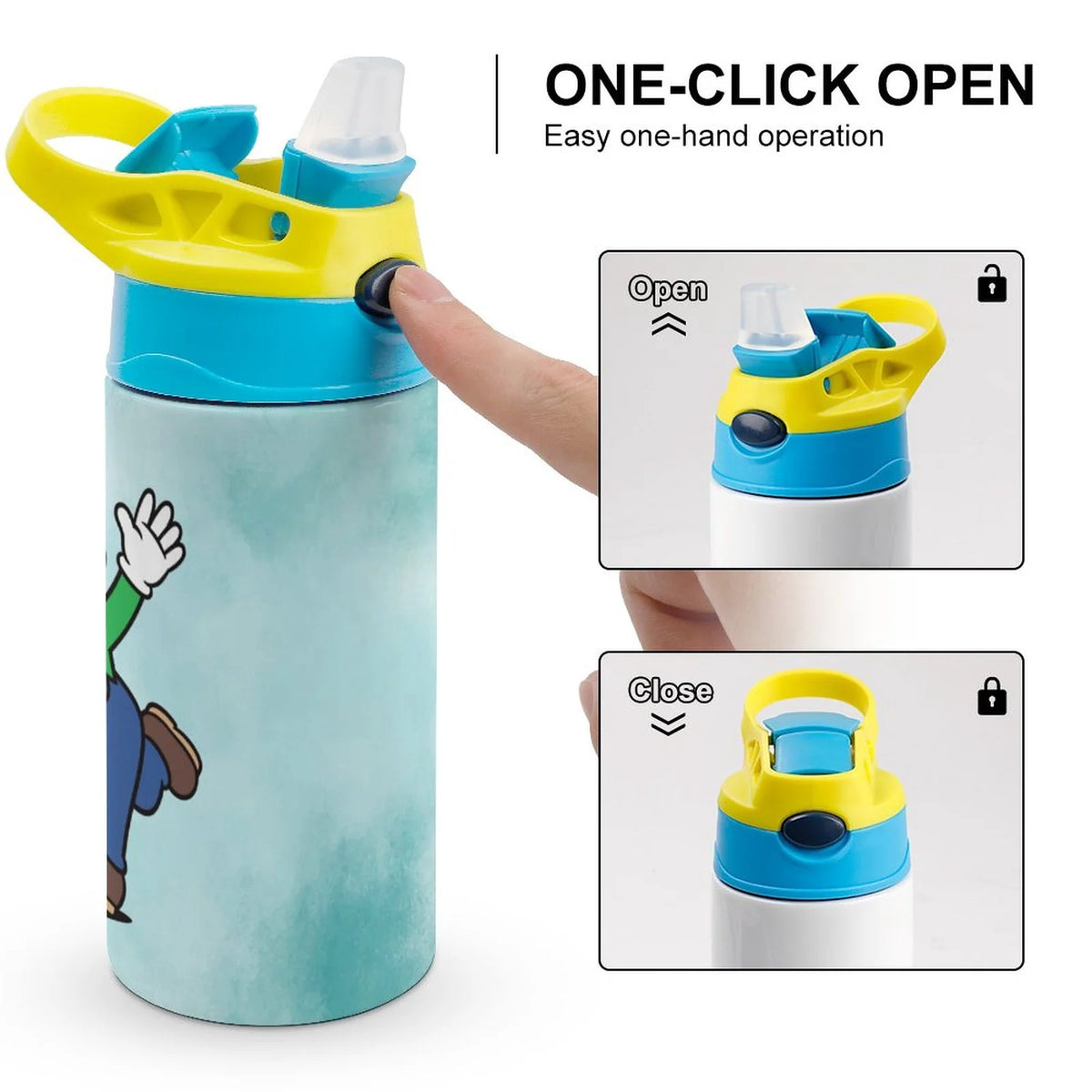 Insulated Stainless Steel Water Bottle with Straw Leak-Proof Z992