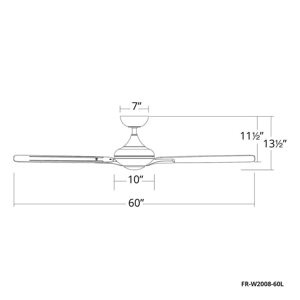 Bronze / Dark Walnut 60 inch Ceiling Fan with Light P9321