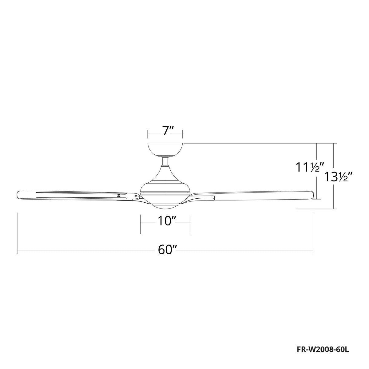 Bronze / Dark Walnut 60 inch Ceiling Fan with Light P9321