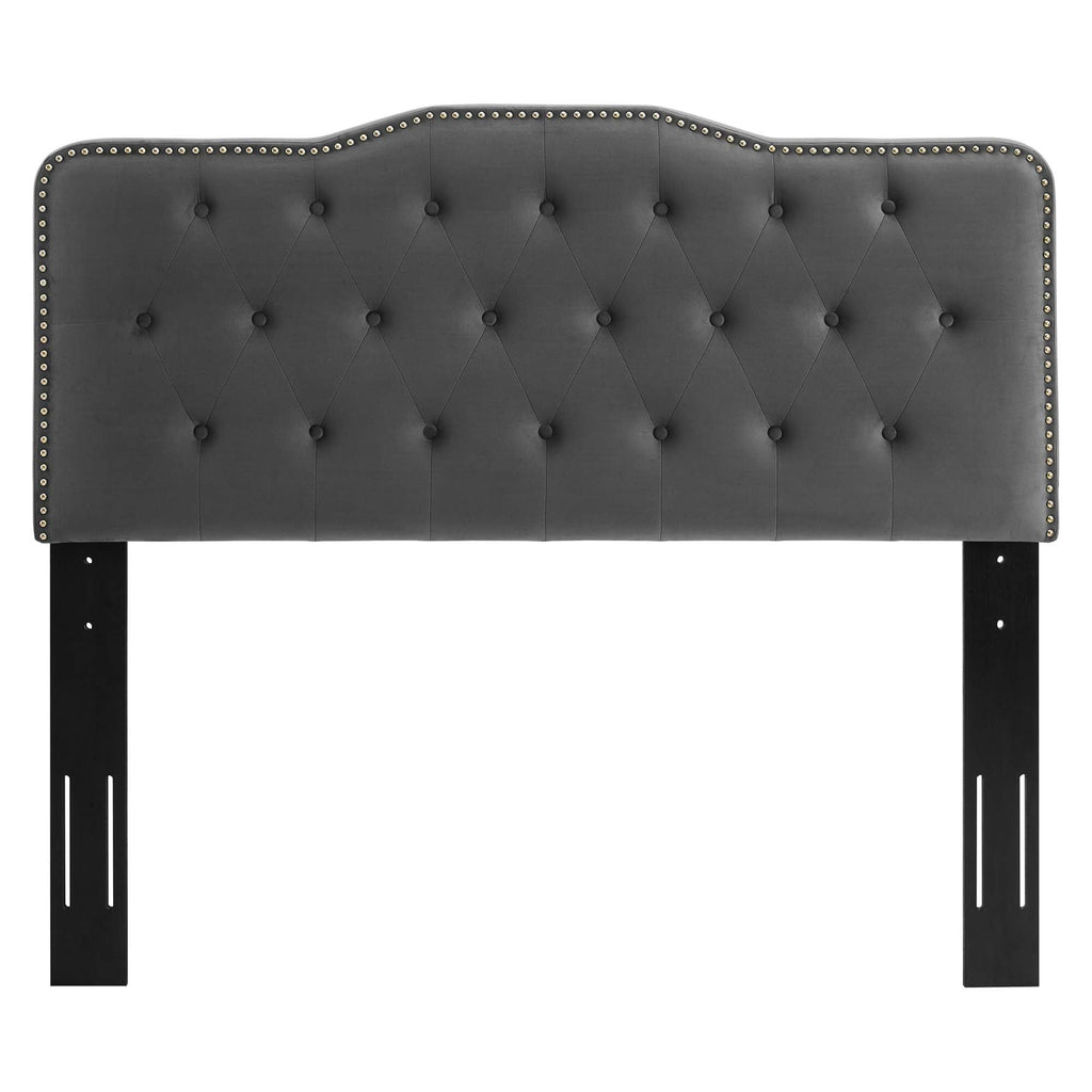 Pink Tufted Velvet Full/Queen Headboard E135
