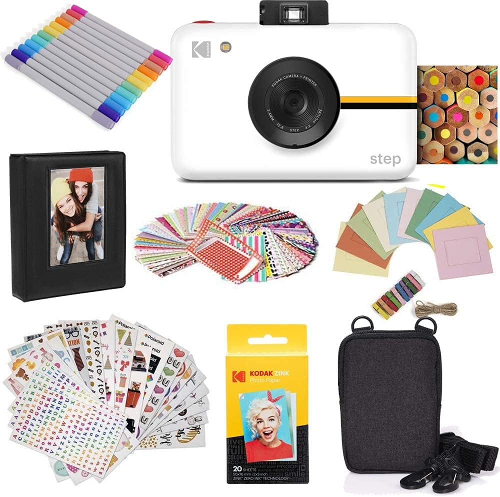 White Instant Camera with 10MP Image Sensor H453206