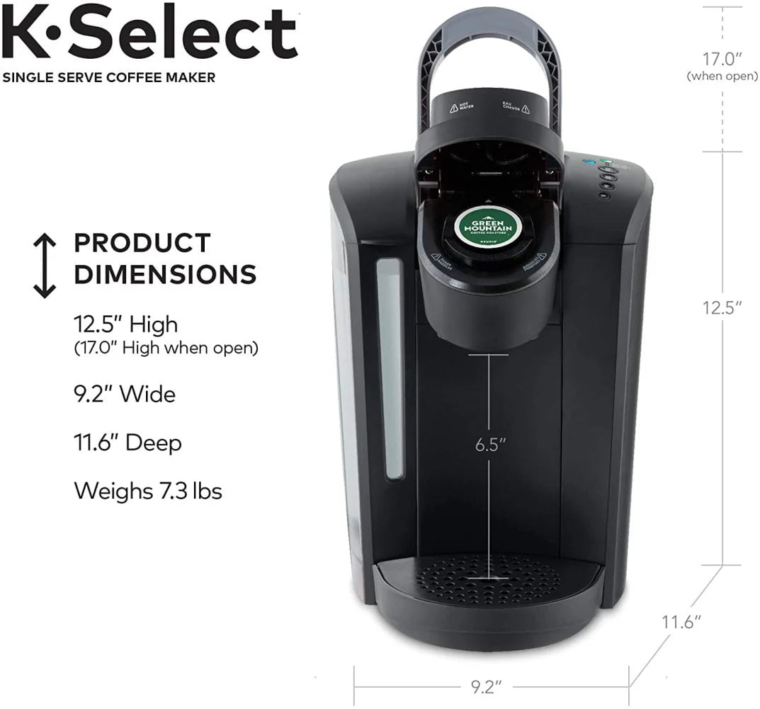 Single Serve K-Cup Pod Coffee Maker, Matte Black S9492