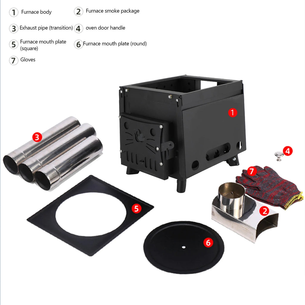 Portable Camping Wood Burning Stove L707