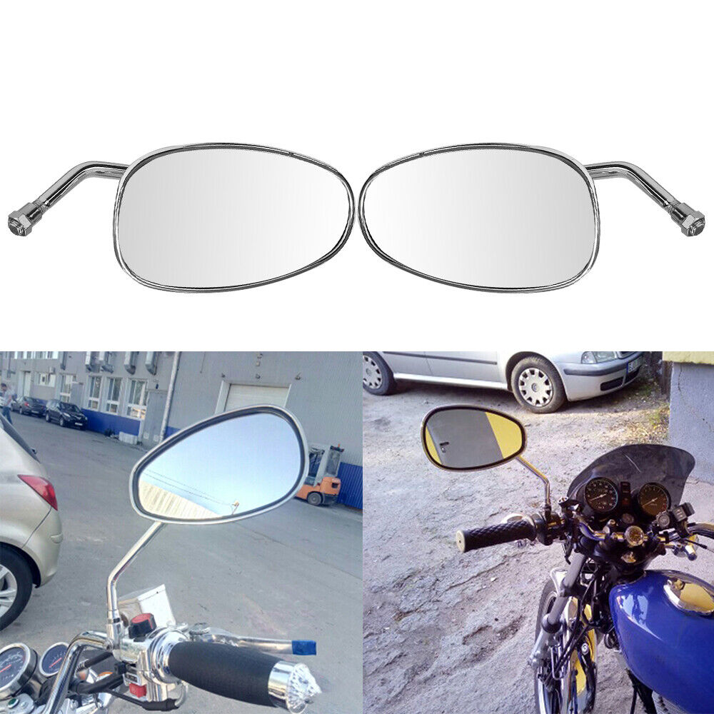 Oval Rear View Mirrors in Chrome M2760