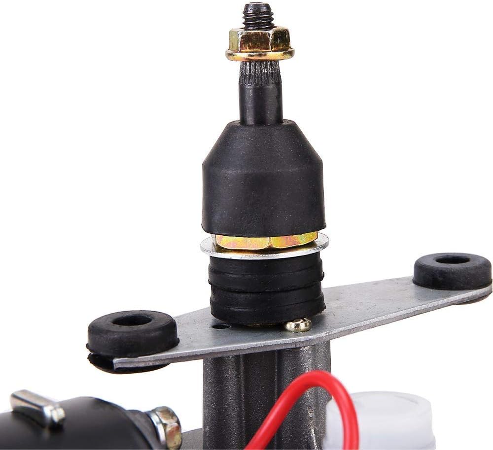 12V 30W Electric UTV Universal Windshield Wiper Motor with 90 Degree Wiper Action ON/Off Switch Pack of 2 D1170