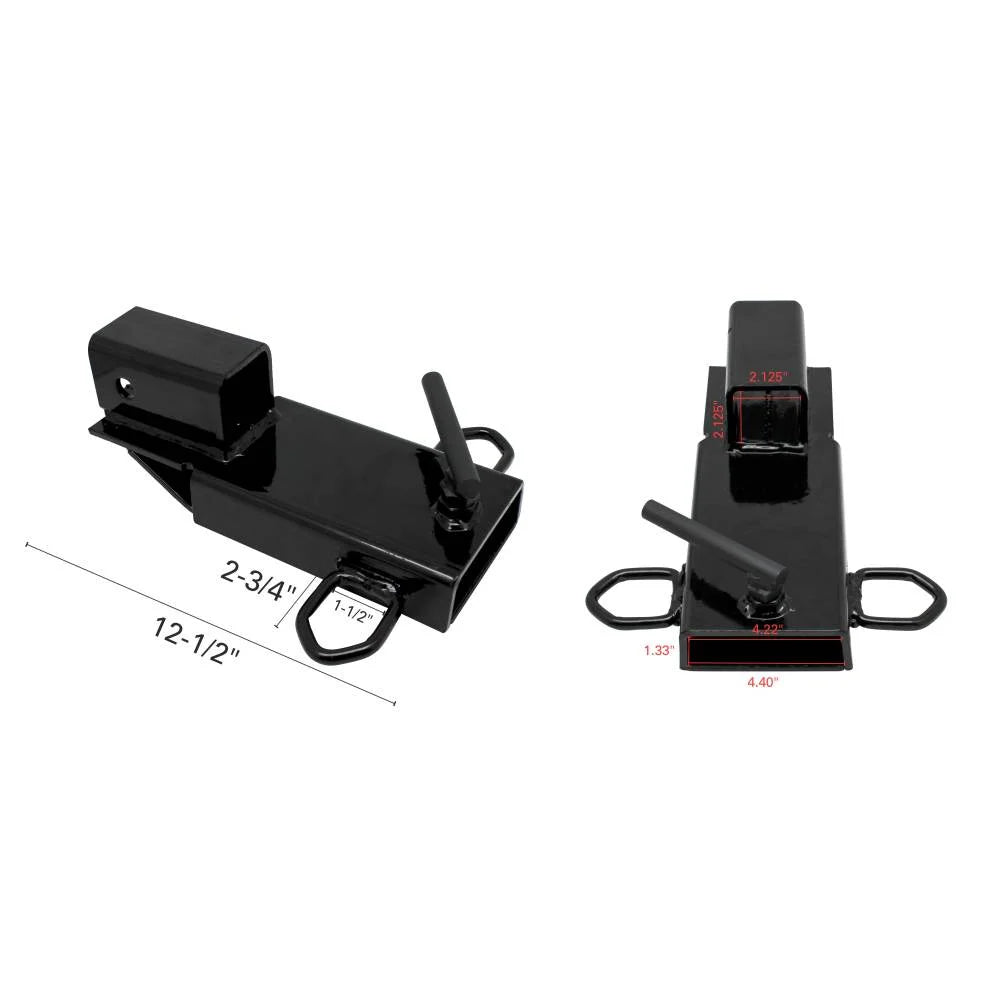 Clamp-On Forklift Fork Hitch Receiver Adapter - 2" C769211