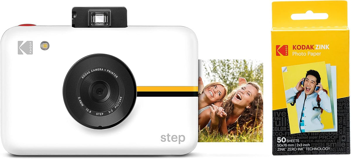 White Instant Camera with 10MP Image Sensor H453206