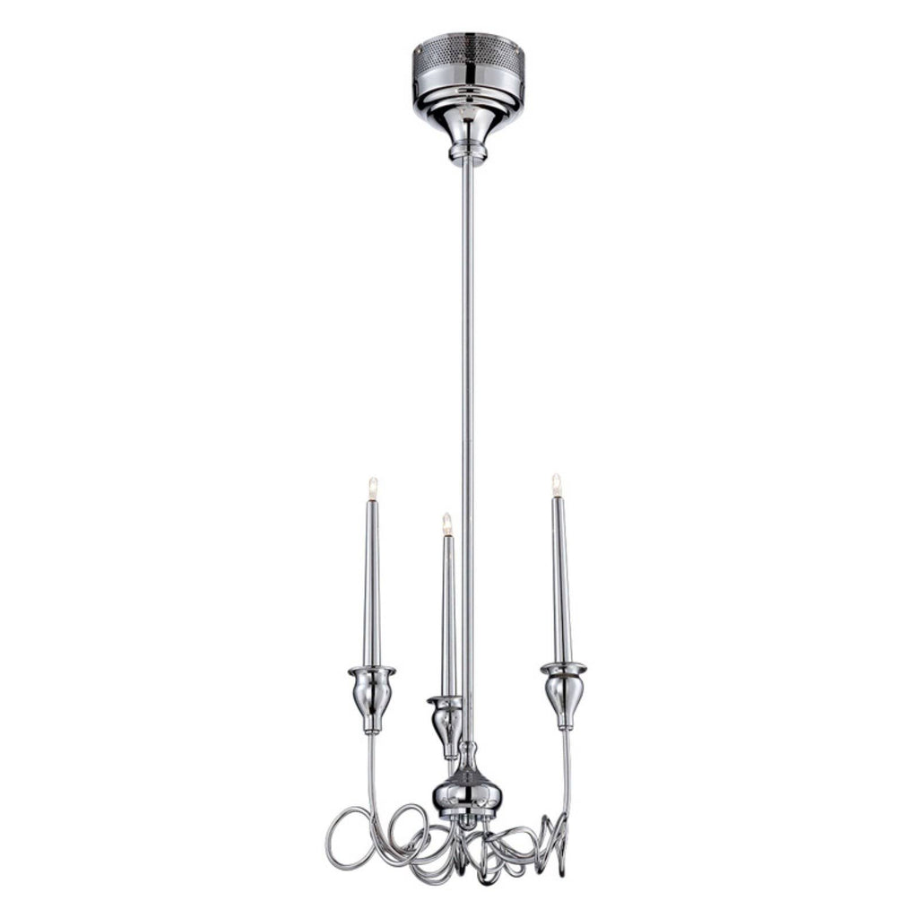 Chrome 3 Light Mini Chandelier Q312