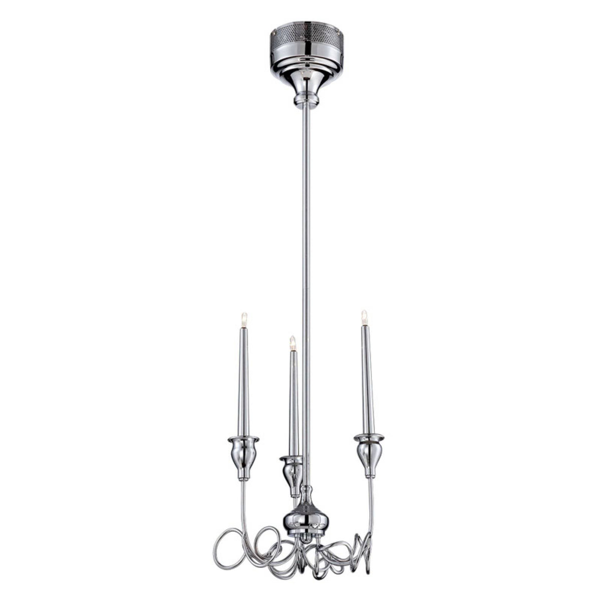 Chrome 3 Light Mini Chandelier Q312